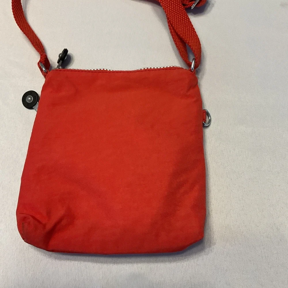 Kipling Alvar Crossbody Shoulder Bag Cherry Red Triple‎ Zip 6.5